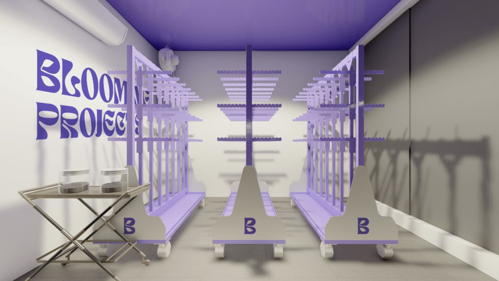 Sala de cultivo para secado y curado
